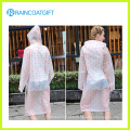 Manteau imperméable en PVC transparent Rvc-017A